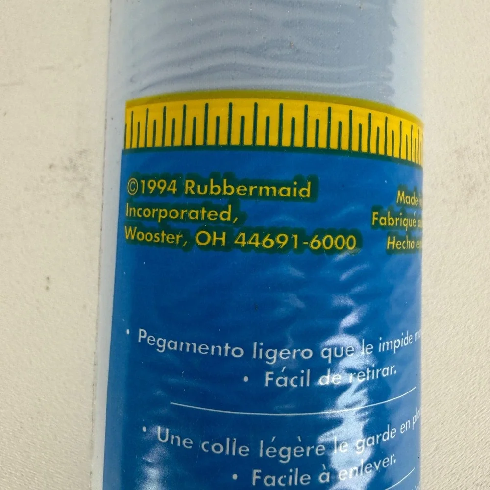 Vintage Rubbermaid Shelf Liner 12 In 10 Sq Ft Solid Blue Nos Sealed Blue